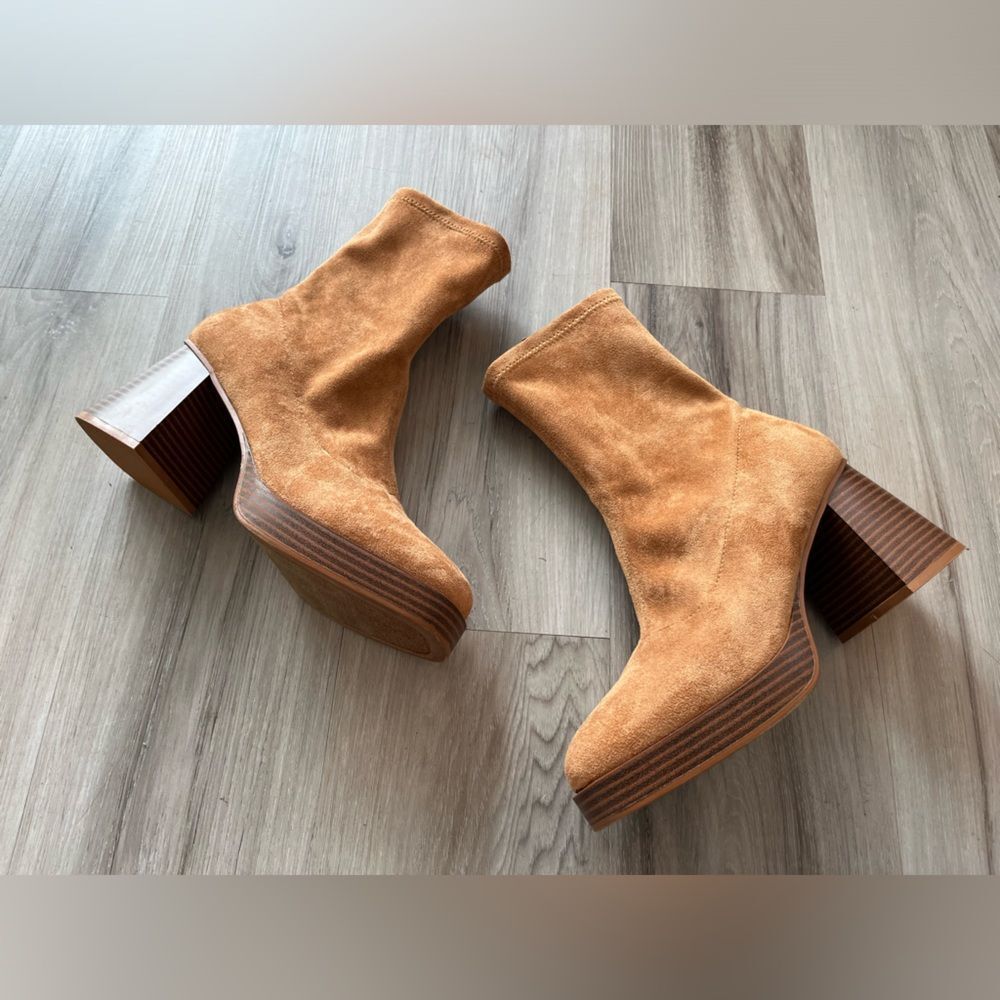 Sugar 6.5 Brown Y2K Brown Block Heel Boots